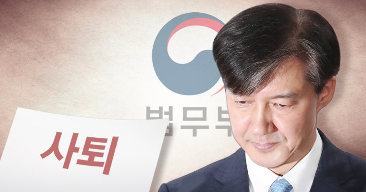  조국 사퇴. 사퇴의 변과 이유. 검찰개혁은 국민의 뜻. 더불어민주당 부끄러운 줄 알아야.