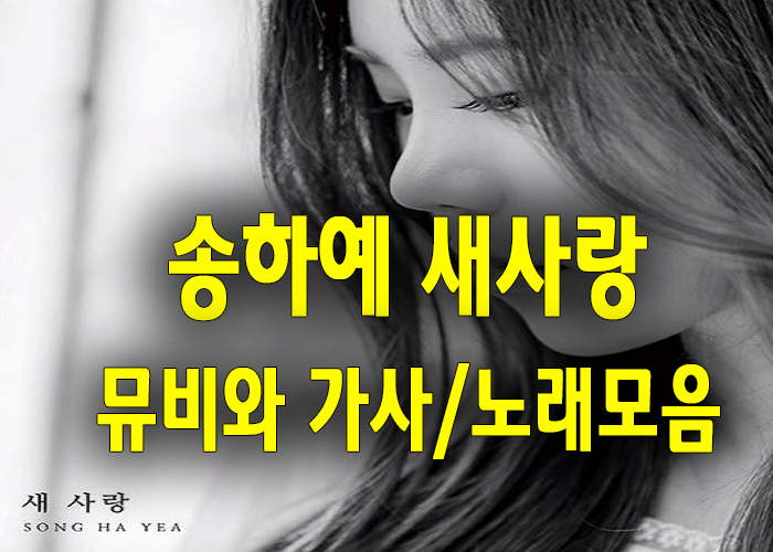  송하예 새사랑 뮤비와 가사/노래모음