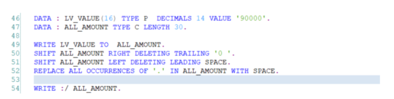 [SAP ABAP] String Template Embedded Expressions - format_options : 네이버 블로그