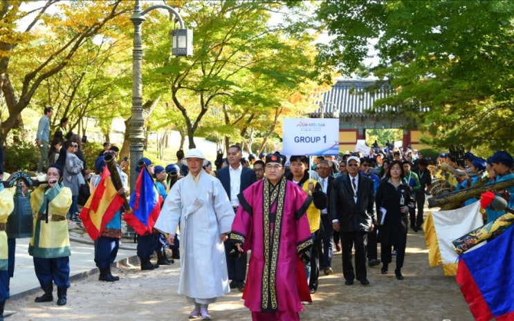  ‘한-아세안 열차’천년고도 경주에 서다!