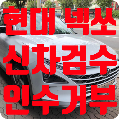  현대 넥쏘 신차검수 인수거부
