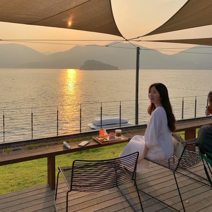  거제도 카페, 외도널서리(온실카페, 오션뷰 강추)