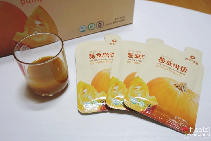  맑은내일 통호박즙 진하고 맛있는 호박즙