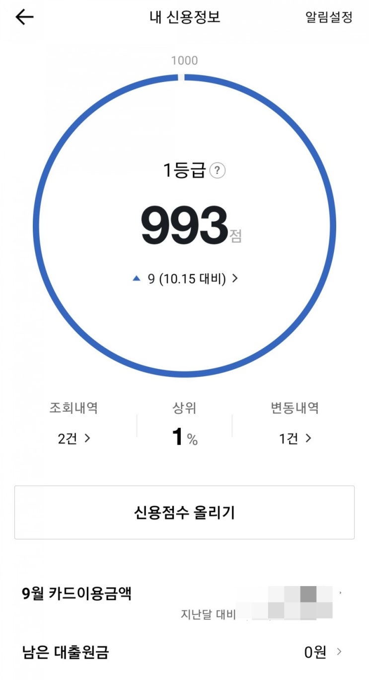  신용등급 1등급 올리는 방법 토스 신용점수 올리기(feat. 신용 평가 기준 및 조회)