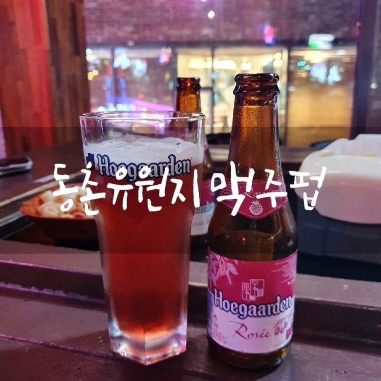 [대구 동구 동촌유원지 술집 / 세계 맥주펍] '오바' 술을 맛으로먹어?!