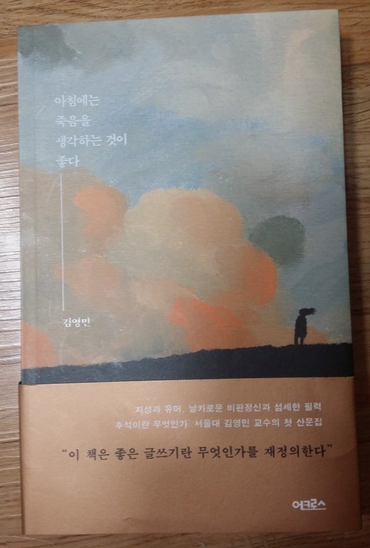  김영민의 [아침에는 죽음을 생각하는 것이 좋다]를 읽고.