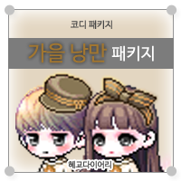  [KMS 캐시] 메이플스토리 코디 패키지 : 가을 낭만 패키지