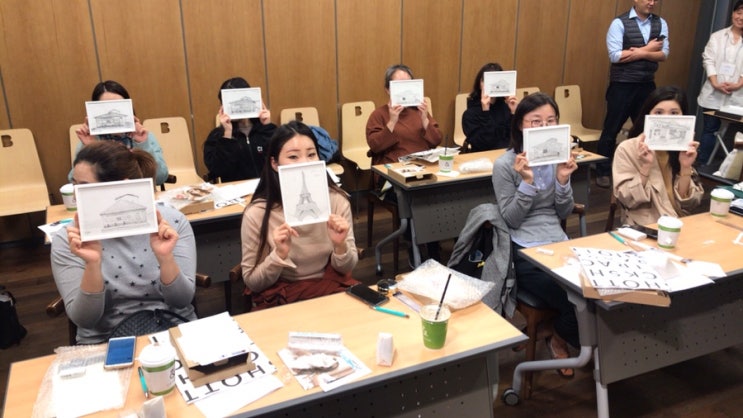  모나미×하트렉스 어반스케치 원데이클래스