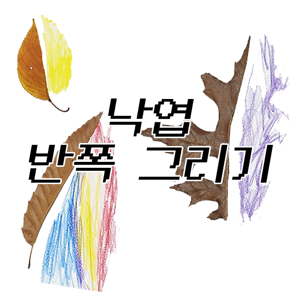  < 낙엽 반쪽 그리기 > 해요~