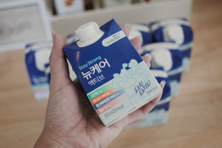  대상웰라이프 뉴케어 액티브 단백질 음료로 근감소 줄여요!