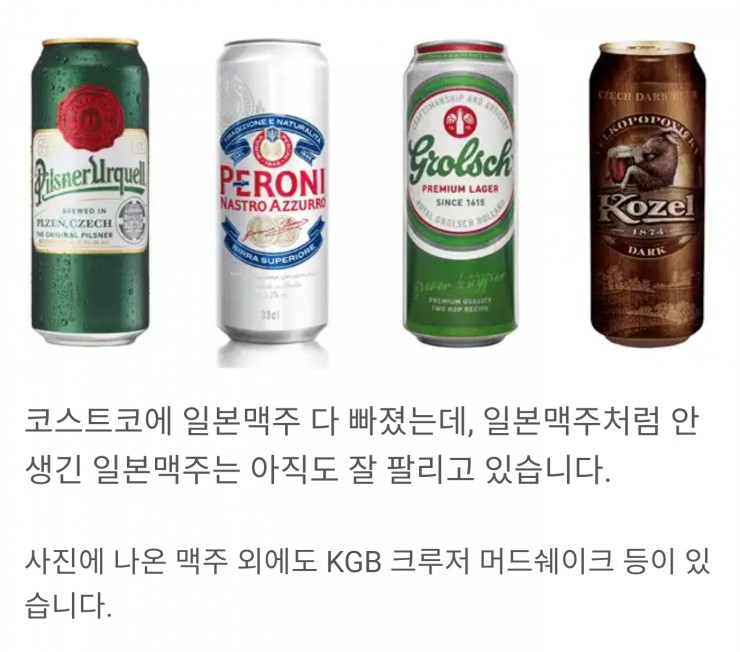  [일본불매] 일본 지분 맥주 몇 개