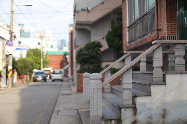  가을 느끼며 민락동 산책중.