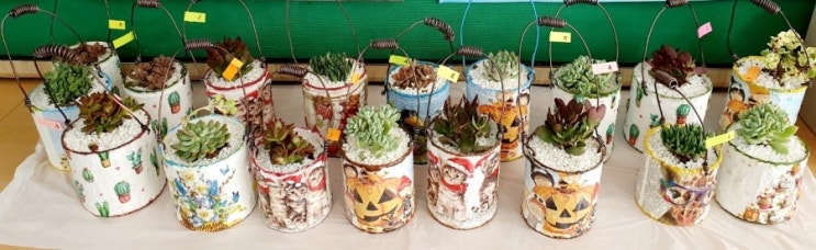  칠곡중 캔아트 두번째수업