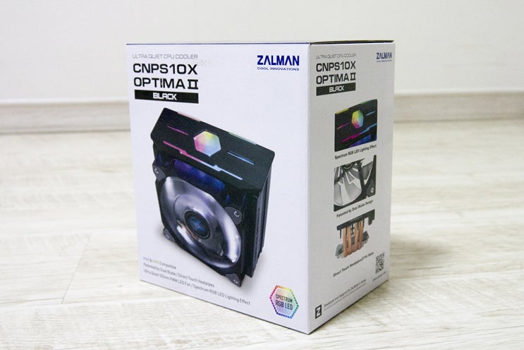  가성비 CPU쿨러 잘만테크 CNPS10X OPTIMA II 블랙