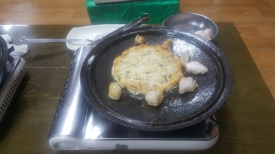  무쇠솥뚜껑녹두빈대떡 - 청주 분평동 []