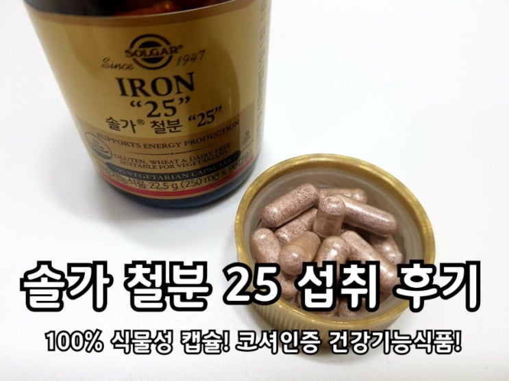 솔가 철분제 철분결핍증 식물성캡슐로 해결! 솔가 철분제 철분결핍증 식물성캡슐로 해결!