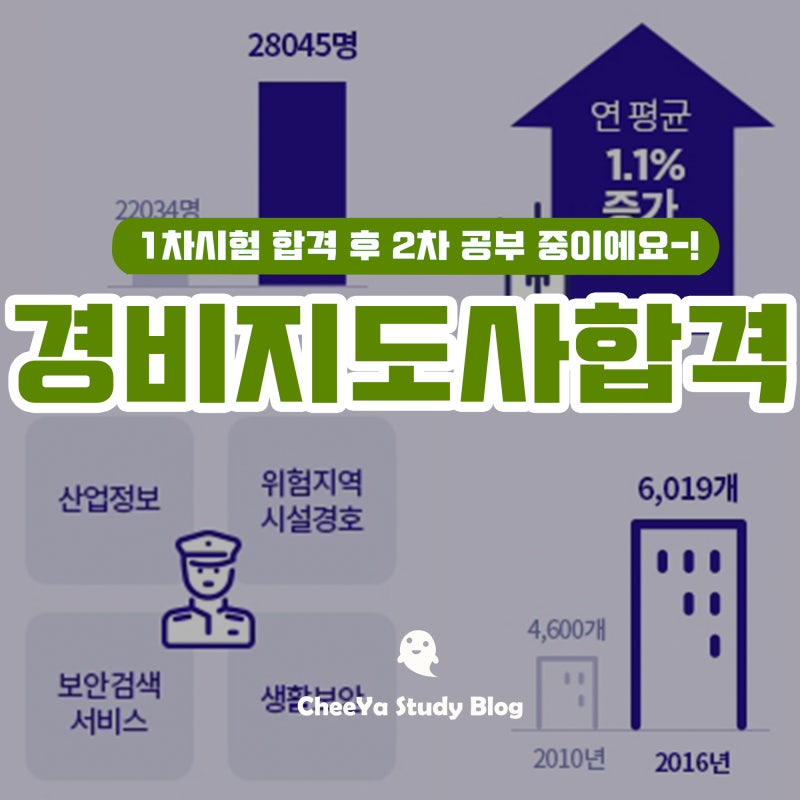 경비지도사 시험일정 1차합격 책추천!