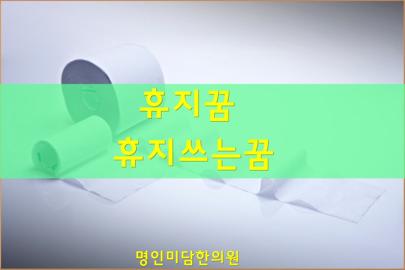 휴지꿈 휴지쓰는꿈