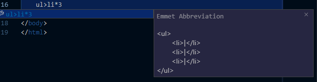 Visual Studio Code @5 Emmet지원(약어편)