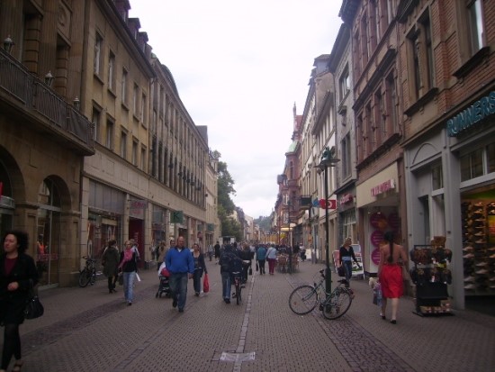 독일 하이델베르크의 평범한 거리 모습