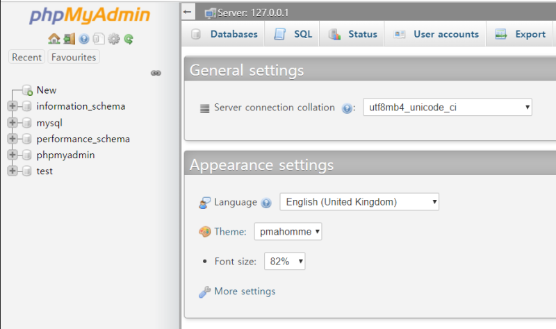 [PHP/MySQL]phpMyAdmin 사용자 계정 만들기 : 네이버 블로그
