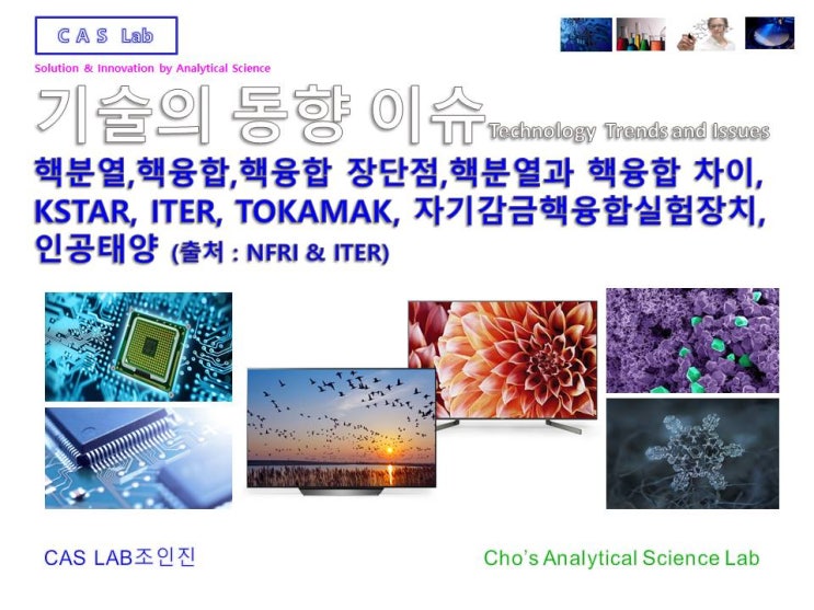  핵분열,핵융합,핵융합 장단점,핵분열과 핵융합 차이, KSTAR, ITER, TOKAMAK, 자기감금핵융합실험장치,인공태양   (출처 : NFRI & ITER)