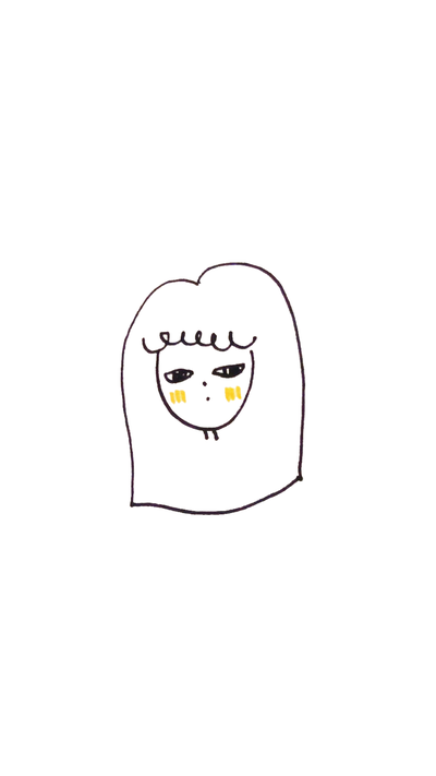  *수줍은 소녀 shy girl* 감성 일러스트 휴대폰 배경화면 잠금화면