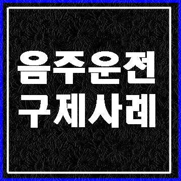  대구 음주구제 행정심판 일부인용 사례