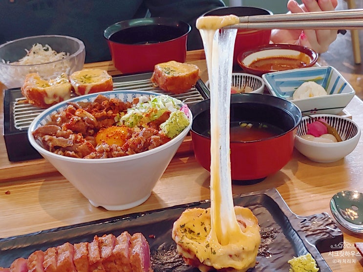  죽전카페거리맛집 고베규카츠 용인보정점 규카츠 + 리얼치즈카츠 + 새우삼겹덮밥 + 크림치즈야끼볼