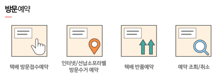 우체국 택배 이렇게 보내요~