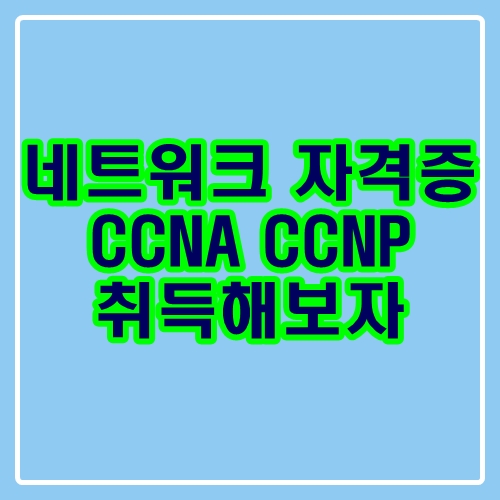 네트워크 국제 자격증 : ccna, ccnp 취득해보자