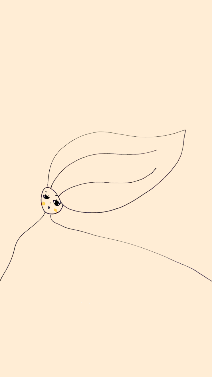  *분위기 있는 여인* 가을 감성 일러스트 휴대폰 배경화면 잠금화면