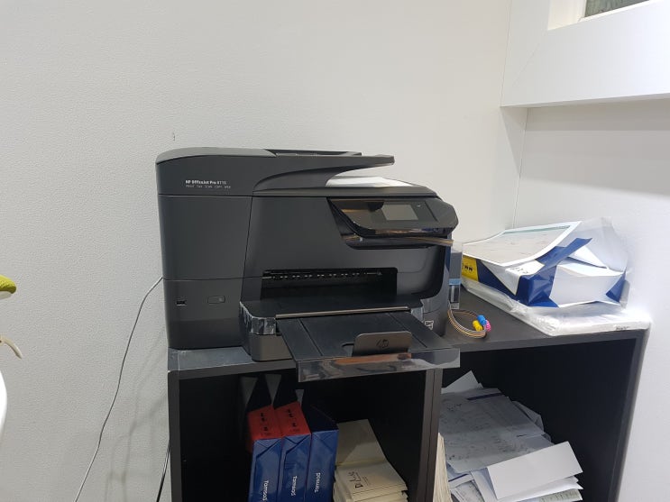  프린터임대 복합기임대 hp8710무한잉크복합기 임대 - 울산 남구 신정동 사무실용프린트기 임대합니다.
