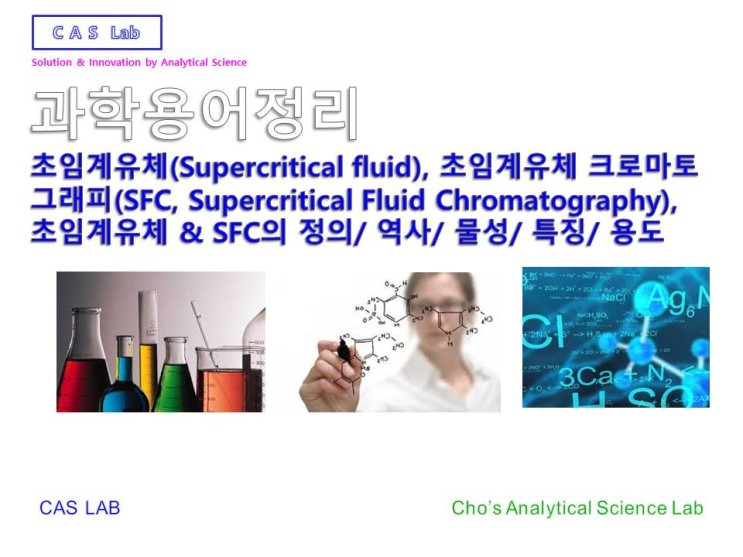 초임계 유체( Supercritical Fluid ), 초임계 이산화탄소(Sc-Co2), 초임계 유체 크로마토그래피(SFC), 크로마토그래피 정의/원리/종류/용도,