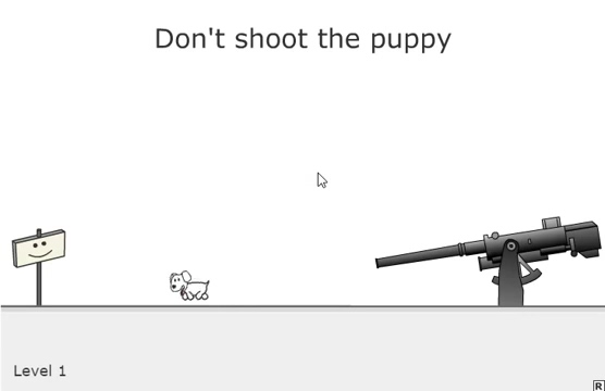 강아지를 쏘지 마세요 게임