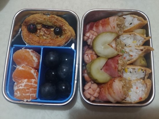  밍구스식판 보고 아들 소풍도시락 미션수행