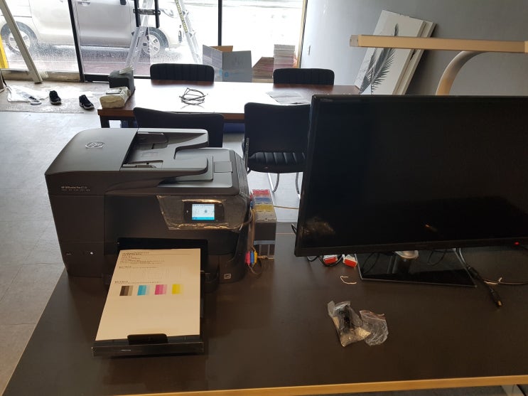  인테리어사무실에 hp8710 판매합니다 - 울산 북구 양정동 사무실용복합기 판매