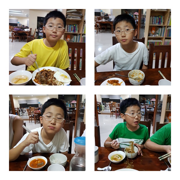  필리핀영어캠프 잉글홈 아이들이 지난주 맛있게 먹었던 음식들~