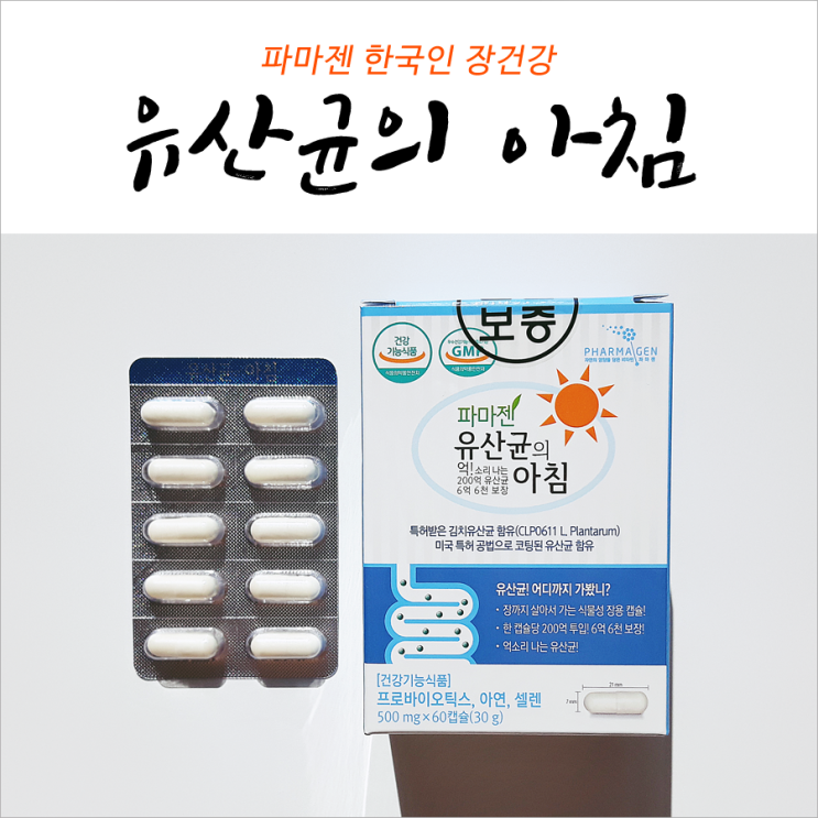 파마젠 한국인 장건강 유산균의 아침