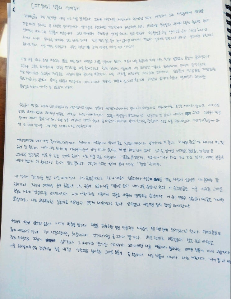  [칼럼필사] 악플의 생애주기