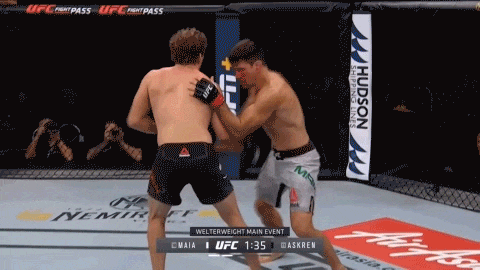 UFC 싱가포르 : 마이아 vs 아스크렌 피니시 영상(GIF) 및 뒷얘기