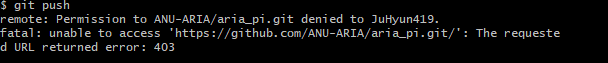 git push error : permission denide to my own git push error : permission denide to my own