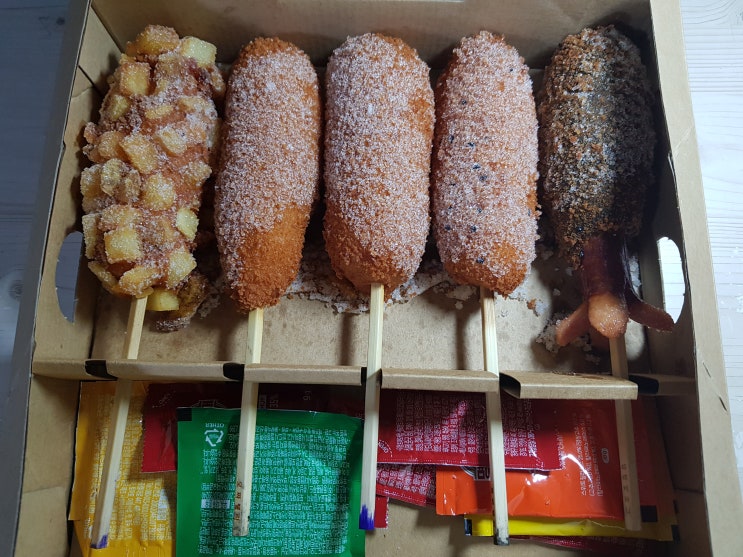  안산 본오동 명랑핫도그 배달후기