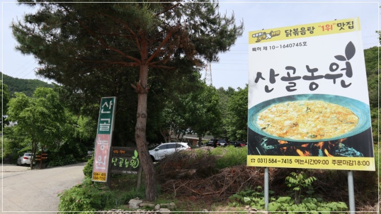  가평 유명산 맛집 서울에서 차로 한시간거리 산골농원 백종원3대천왕 1등한 집
