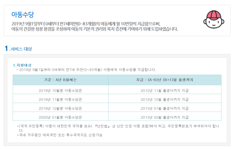  [복지로] 아동수당