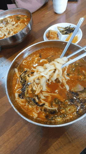 부천 춘의역 장칼국수 맛집 얼큰장태식