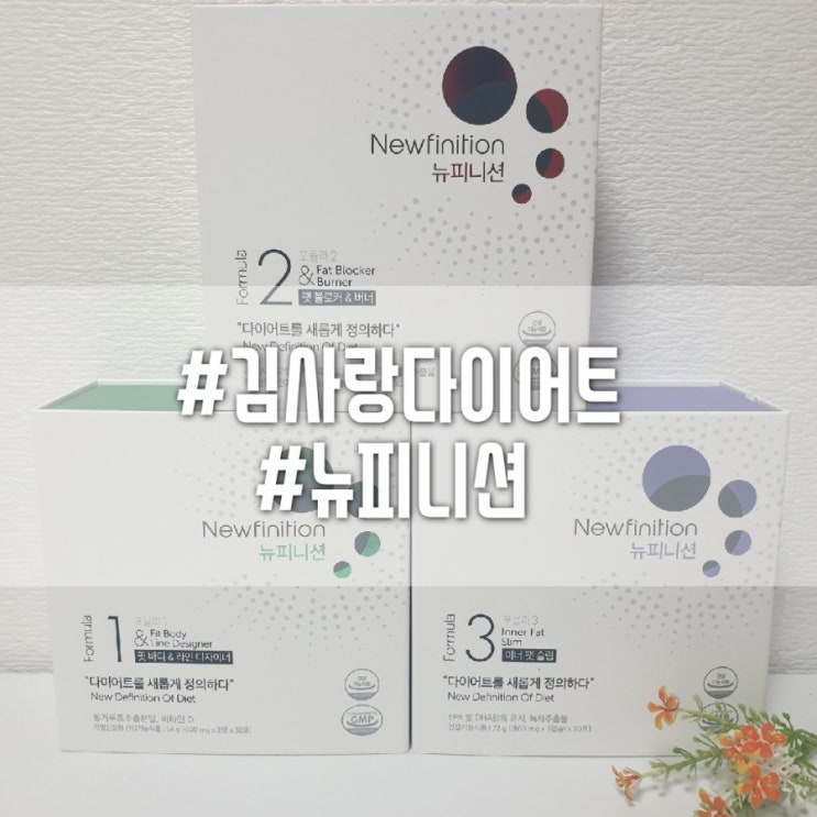  김사랑다이어트 뉴피니션다이어트 포뮬라1,2,3 솔직후기
