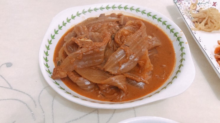  김치찌개 해먹기(하다가 멈추면 김치볶음)