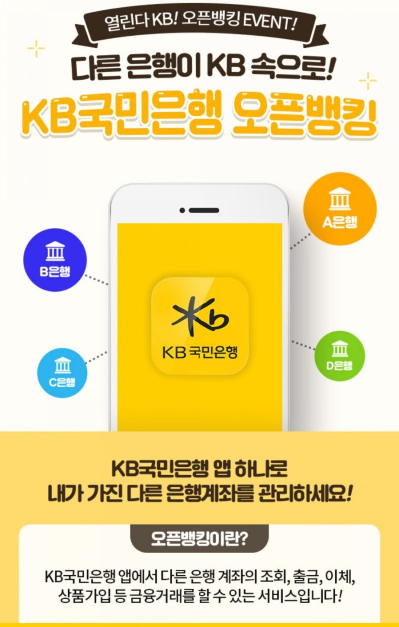 오픈뱅킹 은행앱 한개로 모든 계좌정보를 확인가능 KB국민은행 오픈뱅킹 태봉이 : 네이버 블로그