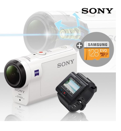  쿠팡로켓배송 소니 4K지원 액션캠 FDR-X3000R 라이브뷰 리모트 KIT   [435,000원 ]